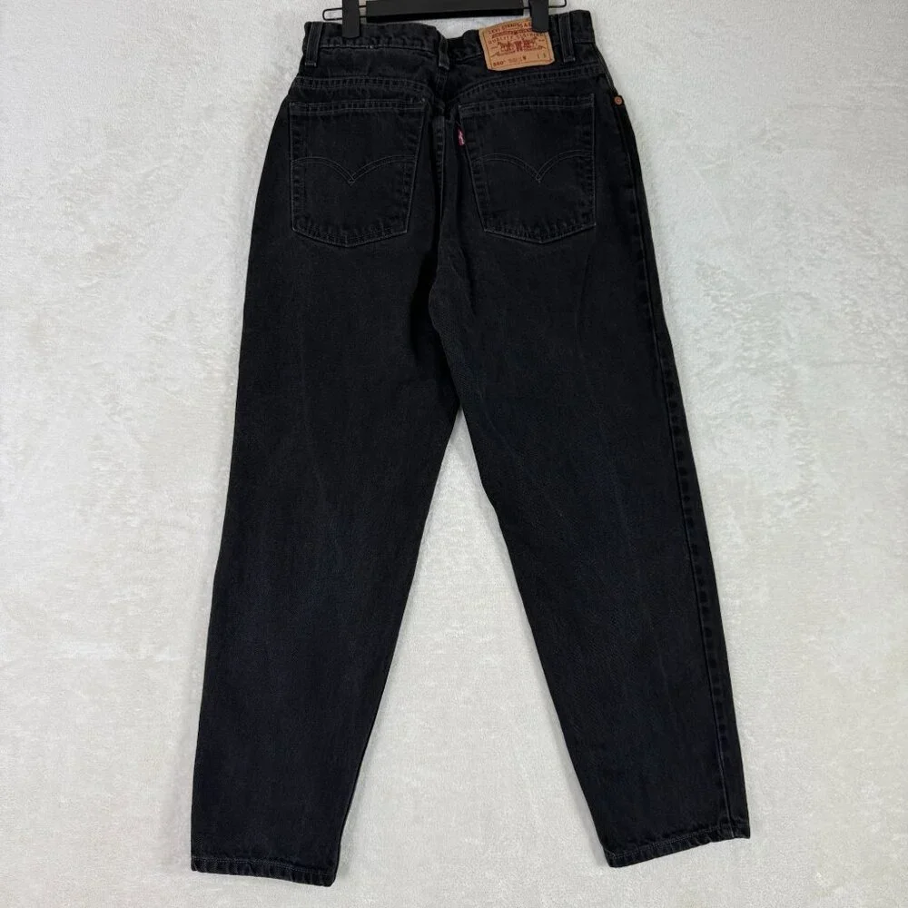 Vintage Levi's Size 10 Regular 550‎ Relaxed Fit 100% Cotton Authentic Red Tab